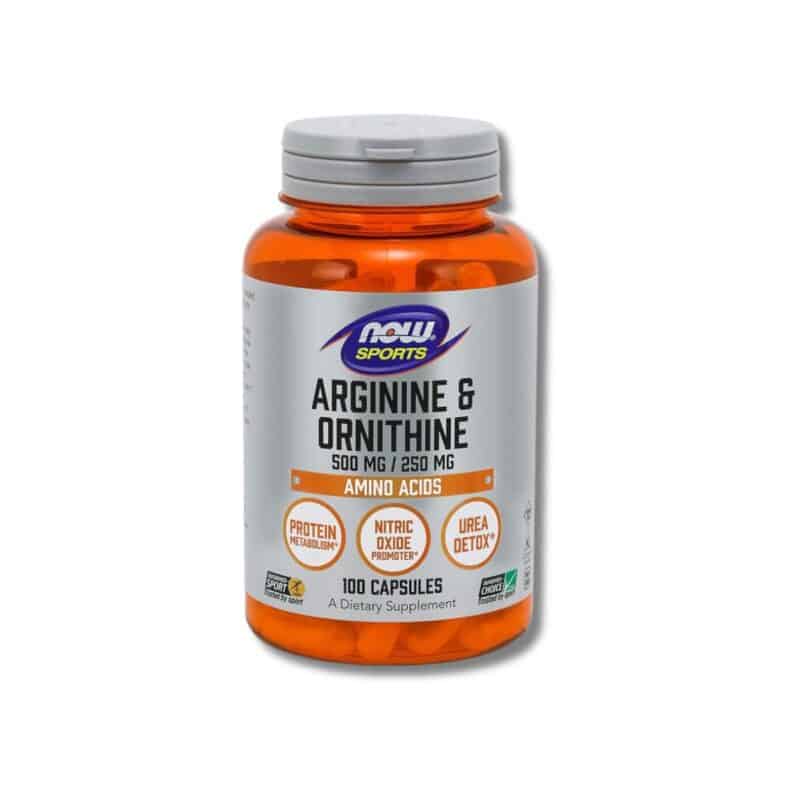 NOW Foods Arginine & Ornithine – 100 Cápsulas en Costa Rica