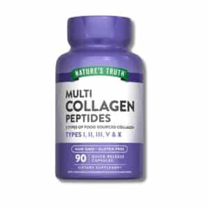 Nature’s Truth Multi Collagen Peptides – Types I, II, III, V, X (90 cápsulas)